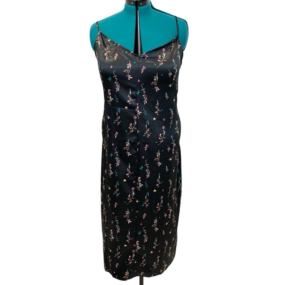 NWT AFRM Dress Black Floral Print Sleeveless 2X NWT